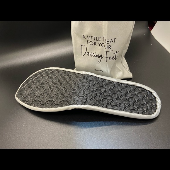Silver Ballet Style Compact Slippers - Picture 3 of 3